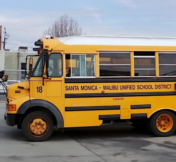  Santa Monica-Malibu Unified School District yellow bus