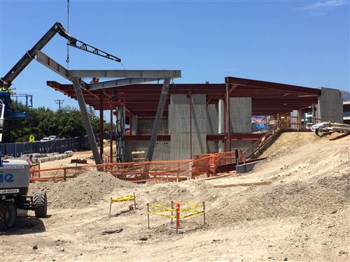 Malibu Middle and High School Administration Building in progress 