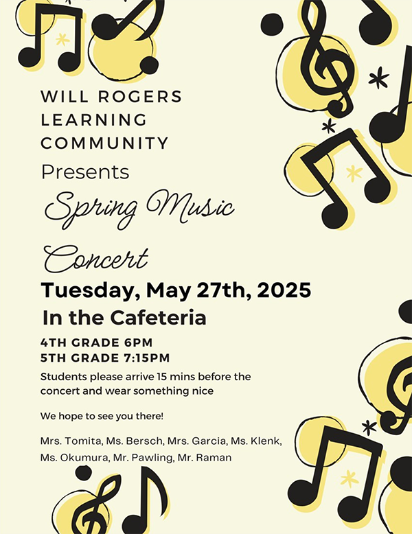  Will Rogers Spring Music Concert
