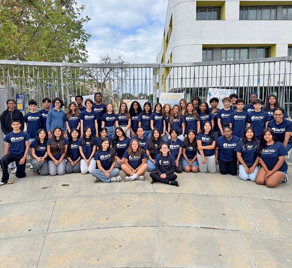  JAMS students shadowed Samo students in the AVID program. 