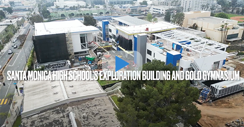 Drone footage of new Samohi building