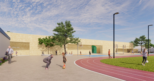 Renering of the new WRLC track