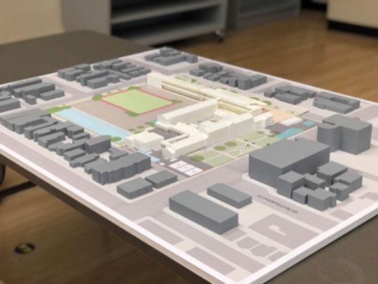 Model of McKinley Elementary School campus