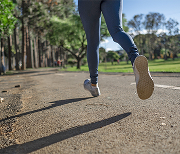woman jogging
