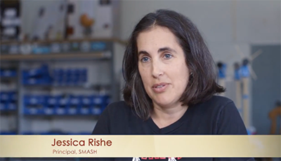 SMASH Principal Jessica Rishe in Time Matters Video SMASH Principal Jessica Rishe in Time Matters Video